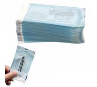 YUZNA 100 Pièces Sachets Jetables, Auto-scellants pour Autoclaves, Pochettes et de Manucure, Stérilisation, Sterilisateur Materiel Onglerie, Sacs en PVC Stériles, pour Petits Outils (5,7 x 13 cm)
