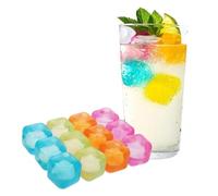 YUZNA 12 pièces glaçons réutilisables, glacon reutilisable pour fête et congélateur, ice cube dans de superbes couleurs (superbes couleurs)