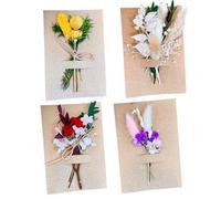 YUZNA 4 Bouquets de Fleurs Séchées, Naturelles, Petites pour Cadres Photo, Décoration DIY pour Maison, Mariage Champêtre, Scrapbooking, Bougie Bricolage, Résine Époxy, Fleur Sèche (Style 2)