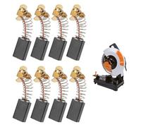 YUZNA 8 PCS Balais Charbon Moteur Electrique Universel pour Outils à Percussion, Scies Circulaires, Meuleuses d'Angle - Remplacement de Brosses de Carbone pour une Performance Optimale