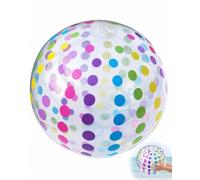 YUZNA Ballon de plage gonflable 40cm, 1 Pièce | Ballon piscine résistant, gonflage facile & maintien de forme parfait. Jouet aquatique sécurisé Enfants/Adultes Plein air