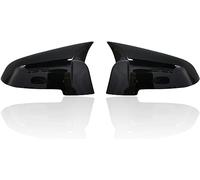 YuZong Coquille Miroir Voiture pour BMW 5 6 7 Series F10 F11 F18 GT 5GT F07 F06 F12 F13 LCL F01 F02,Coque de rétroviseur latéral Couvre Capuchon Décoration Accessoires,A-2 pcs Black