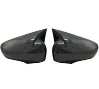 YuZong Coquille Miroir Voiture pour Renault Clio 4 MK4 12-19,Coque de rétroviseur latéral Couvre Capuchon Décoration Accessoires,B-Carbon Fiber