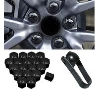 YuZong Voiture Capuchons D'éCrou De Roue pour Mini Cooper R56 R50 R53 F56,Bouchon à vis Boulon Ecrou Couvre Antipoussière Protecteurs,A-Black-17mm