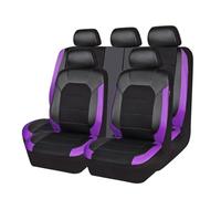 YUZQYCZO Housse de siège de Voiture, adaptée, pour Nissan Qashqai e-Power (J12) 2022-2024 Ensemble Complet de 5 sièges, Amovible et Lavable,Black+Purple