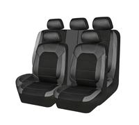 YUZQYCZO Housse de siège de Voiture, adaptée, pour Nissan Qashqai e-Power (J12) 2022-2024 Ensemble Complet de 5 sièges, Amovible et Lavable,Black+Grey