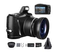 YVAAASIYC Appareil Photo numérique for la Photographie et la vidéo 4K 48MP Vlogging Camera for Zoom numérique 16X, Grand Angle 52 mm et Objectif Macro