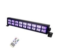 YVAAASIYC Barre lumineuse UV à Double rangée, 54W, effet de lumière scène, 24 LED, DJ Disco, éclairage, rondelle murale violette for fête, Club, lampe noël(9X2 UV lamps)