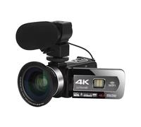 YVAAASIYC Caméra vidéo numérique 4K 48 MP 60 FPS Zoom Automatique 16X Caméscope Enregistrement Streaming Vlogging Caméra Caméras DV Portables(Mic Lens)