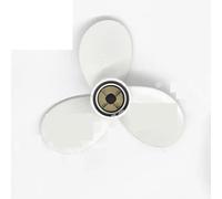 YVAAASIYC for hélice Hors-Bord 5 f6 f8 f9 9 1/4x9 1/4 Moteur de Bateau vis en Alliage d'aluminium Marin 3 pales entraînement par goupille cannelée