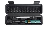 YVAAASIYC Jeu de clés dynamométriques for vélo 1/4" 2-24 Nm à double sens, outil Allen for, clé douille, kit réparation professionnel for moto