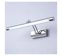 YVAAASIYC LED moderne vanité lumières salle de bain miroir appliques étanche Dimmable 9W 12W toilette mural luminaires(Silver,9W 40cm)