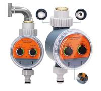 YVAAASIYC Minuterie de Robinet à Boisseau sphérique Affichage LCD Automatique, contrôleur électronique, système Goutte-à-Goutte étanche for Maison et extérieur, for Jardin Serre