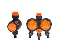 YVAAASIYC Minuterie mécanique d'arrosage de Jardin Contrôleur d'irrigation 1 à 4 Voies Connecteur Rapide Tuyau 1/4'' 3/8'' 1/2" 3/4" Réutilisable(Timer A)