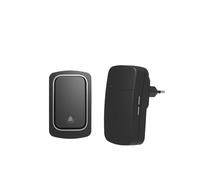 YVAAASIYC Sonnette sans Fil, Aucune Batterie requise, étanche, Auto-alimentée, Ensembles de sonnettes Porte, Carillon à Anneau cinétique for l'extérieur et la Maison(1Button 1Receiver-B)