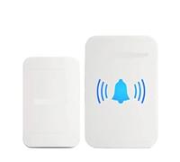 YVAAASIYC Sonnette sans Fil, Aucune Batterie requise, étanche, Auto-alimentée, Ensembles de sonnettes Porte, Carillon à Anneau cinétique for l'extérieur et la Maison