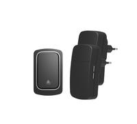 YVAAASIYC Sonnette sans Fil, Aucune Batterie requise, étanche, Auto-alimentée, Ensembles de sonnettes Porte, Carillon à Anneau cinétique for l'extérieur et la Maison(1Button 2Receiver-B)