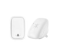 YVAAASIYC Sonnette sans Fil for l'extérieur, Ensemble de carillons étanches, Auto-alimentés, 38 chansons Bienvenue, contrôle à très Longue Distance, Sonnette Porte(1button 1receiver-W)