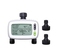 YVAAASIYC Système de contrôleur d'irrigation minuterie d'eau d'écran LCD Automatique 4,8 Pouces Jardin for l'arrosage la Plantation(Double Outlet)