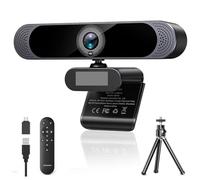 YVAAASIYC Webcam DW49-PRO 4K HD avec télécommande Automatique for PC et Mac, Streaming, appels vidéo, Zoom, Skype Teams