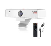 YVAAASIYC Webcam V21-AF 2K avec 4 Microphones antibruit, caméra 1080p 60 IPS et Lecture en continu for réunions Diffusion Direct sur PC/Mac/Ordinateur Portable