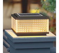 YVAMNAD Lampes Solaires sur Poteau pour Clôture Extérieure Étanchéité IP65 - Borne Lumineuse Solaire LED pour Clôture, Terrasse Ou Jardin - Convient Également Aux Boîtes Aux Lettres Et Aux Poteaux