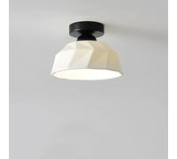 YVAMNAD Luminaires Plafond 27Cm Plafonnier Moderne Exquis Abat-jour Céramique Luxe Lampe Plafond Maison Lampe Plafond Semi-encastrée Lampes Plafond Économie D'énergie Proximité Lampe Plafond Café Loft