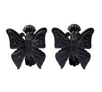 YVAN MOINS CHER Lot De 2 Pinces À Rideaux en Métal Décor Papillon Servant D'embrasse pour La Décoration De Vos Fenêtres Ou Baie -Petit Modèle -Cette Pince Servira d'attache pour Votre Voilage -Noir