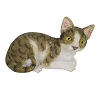 YVAN MOINS CHER Ornementation Plastique Figurine pour Le Jardin Décoration Chat Couché en Résine De Très Belle Qualité 25x13.5x16 Cm Animaux De Compagnie pour L'Intérieur Ou L'Extérieur.