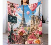 YVASPQRTW Bicycle Architecture Plaid Microfibre Impression 3D Doux Salon