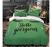 YVASPQRTW Yeux pétillants 3D Imprimé Housse de Couette 3 pièces Microfibre inaltérable Design de beauté Glamour Drap de Couette 2 taies Lavable Machine Adultes Couples Double（200x200cm）