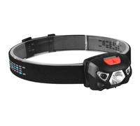 YverLand Lampe frontale LED rechargeable 2 000 lumens USB-C capteur de mouvement, lumière réglable, résistante à l'eau et à la poussière, idéale pour la pêche, le camping (1 x Batterie Rechargeable)