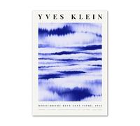 Yves Klein Affiche Et Estampes Abstraites Lignes Bleues Art Mural Yves Klein Tableau Toile Yves Klein Photos pour Décor De Salon 40x60cmx1 sans Cadre