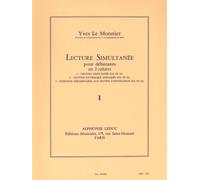 Yves le monnier : lecture simultanee pour debutant volume 1 - cle de sol et fa