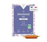 Yves Ponroy - Complément Alimentaire Drainage Minceur - Idéal Régime Minceur - Thé Vert, Jus de Pamplemousse, Jus de concentré d'Ananas - 20 ampoules - Cure de 10 jours - Fabriqué en France