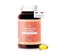 Yves Ponroy Huile de foie de Morue - Complément Alimentaire Immunité Adulte - A base d'Huile de Foie de Morue, Vitamine A et Vitamine D - 150 Capsules - Cure de 150 Jours - Fabriqué en France