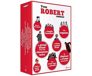 Yves Robert Comédies : Ni vu... ni connu... + La famille Fenouillard + Les copains + Le grand blond avec une chaussure noire + Le retour du grand blond + Le bal des casse-pieds + Nous irons tous au Paradis + Un éléphant ça trompe énormément