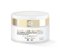 Yves Rocher Anti-âge Global - Crème de jour correctrice - Soin du visage luxueux avec nectar de bourgeons - Soin anti-âge pour tous les types de peau - 50 ml