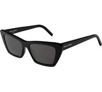 SAINT LAURENT Femme SL 276 MICA 001 Lunettes de soleil Plastique Noir Gris Cat Eye Normale