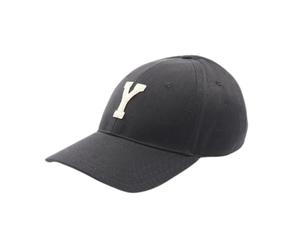 Yves Saint Laurent Vintage - Casquette en coton Y Varsity Pre-owned - Homme - Pre-owned - Noir - Taille: ONE Size