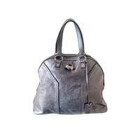 Yves Saint Laurent Vintage, Femme, Pre-owned, Gris, Taille: ONE Size Pre-owned Satin sacs-main