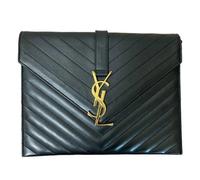 Yves Saint Laurent Vintage - Pre-owned BO Monogramme V Stitch Chain Shoulder Bag - Femme - Pre-owned - Noir - Taille: ONE Size