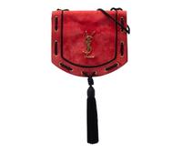 Yves Saint Laurent Vintage - Pre-owned Sac bandoulière en daim à franges - Femme - Pre-owned - Rouge - Taille: ONE Size
