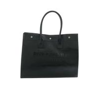 Yves Saint Laurent Vintage - Pre-owned Sac Tote Rive Gauche Petit Modèle en Cuir de Veau - Femme - Pre-owned - Noir - Taille: ONE Size