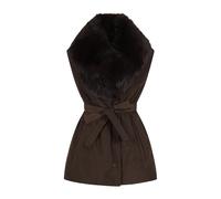Yves Salomon - Gilet 75cm - Femme - Vestes - Brun - Taille: 42 FR