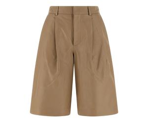 Yves Salomon - Nappa Bermuda Shorts - Femme - Shorts - Beige - Taille: 34 FR