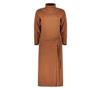 Yves Salomon - Robe midi élégante à col haut raffiné - Femme - Robes - Brun - Taille: 36 FR