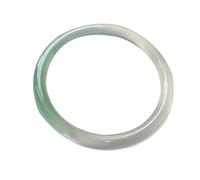 Yvessvi Bracelet en calcédoine en agate naturelle véritable couleur sucre de roche fin et rond Petit bracelet de beauté Ice