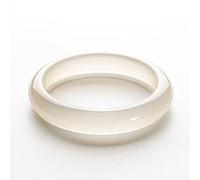 Yvessvi Bracelet jonc rond en jade pour femme, véritable jadéite birmane naturelle