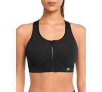 Yvette Soutien-Gorge de Sport Femmes Zippée Devant | Soutien élevé, dos racerback en mesh, idéal pour la course